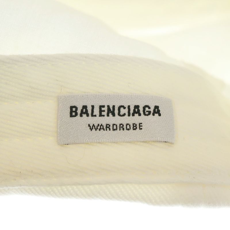 Balenciaga Logo Baseball Cap White