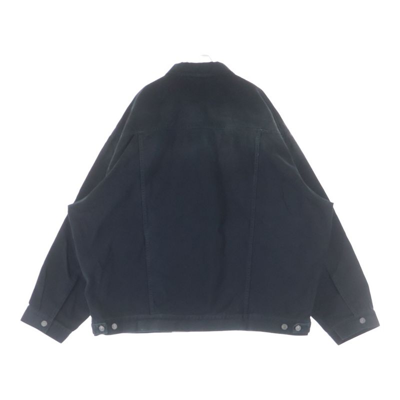 Balenciaga Ticker Denim Jacket Black