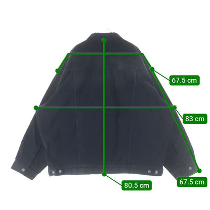 Balenciaga Ticker Denim Jacket Black