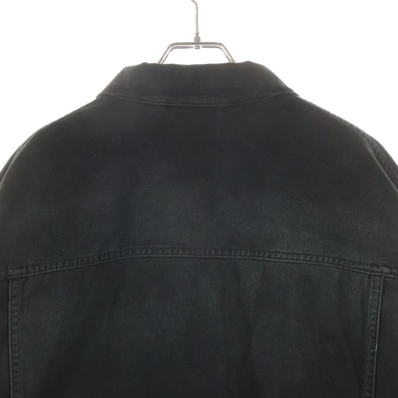 Balenciaga Ticker Denim Jacket Black