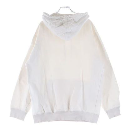 Prada Triangle Embossed Logo Pullover Sweatshirt Hoodie White