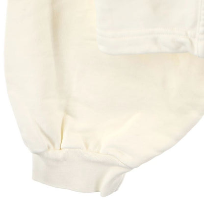 Balenciaga Champs Elysees Cropped Pullover Hoodie White