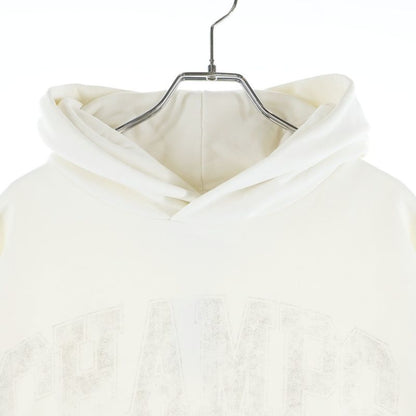 Balenciaga Champs Elysees Cropped Pullover Hoodie White