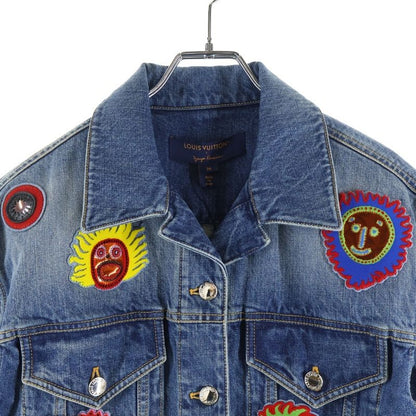 Louis Vuitton YK Short Denim Jacket Patches Gm1 Yayoi