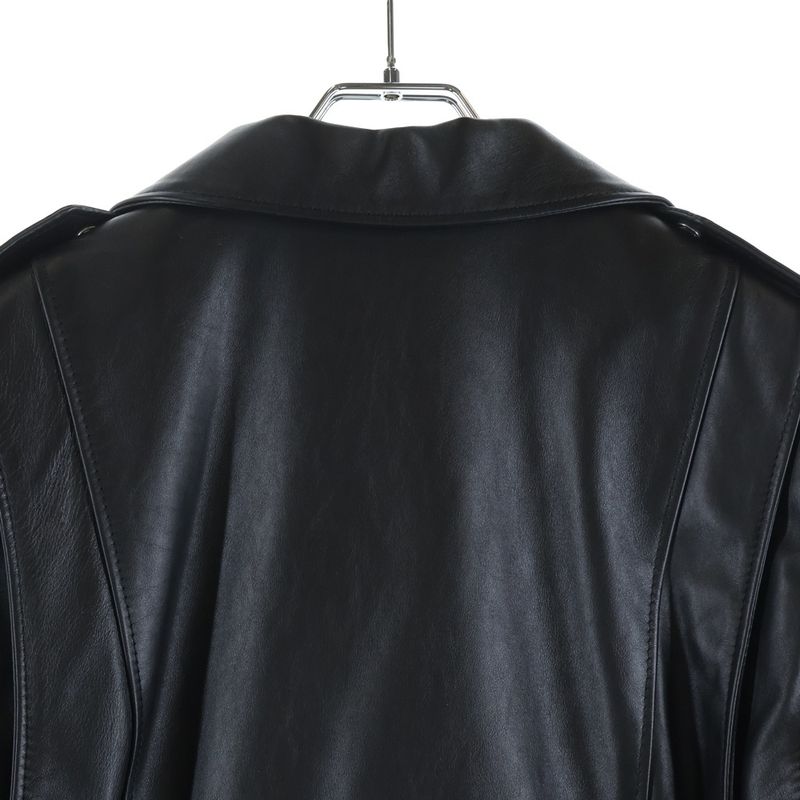 Celine by Hedi Slimane Classic Biker Calfskin Double Leather