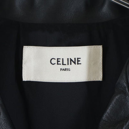 Celine by Hedi Slimane Classic Biker Calfskin Double Leather
