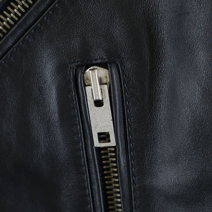 Celine by Hedi Slimane Classic Biker Calfskin Double Leather