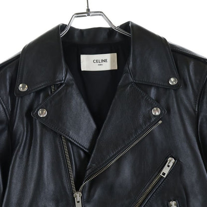 Celine by Hedi Slimane Classic Biker Calfskin Double Leather