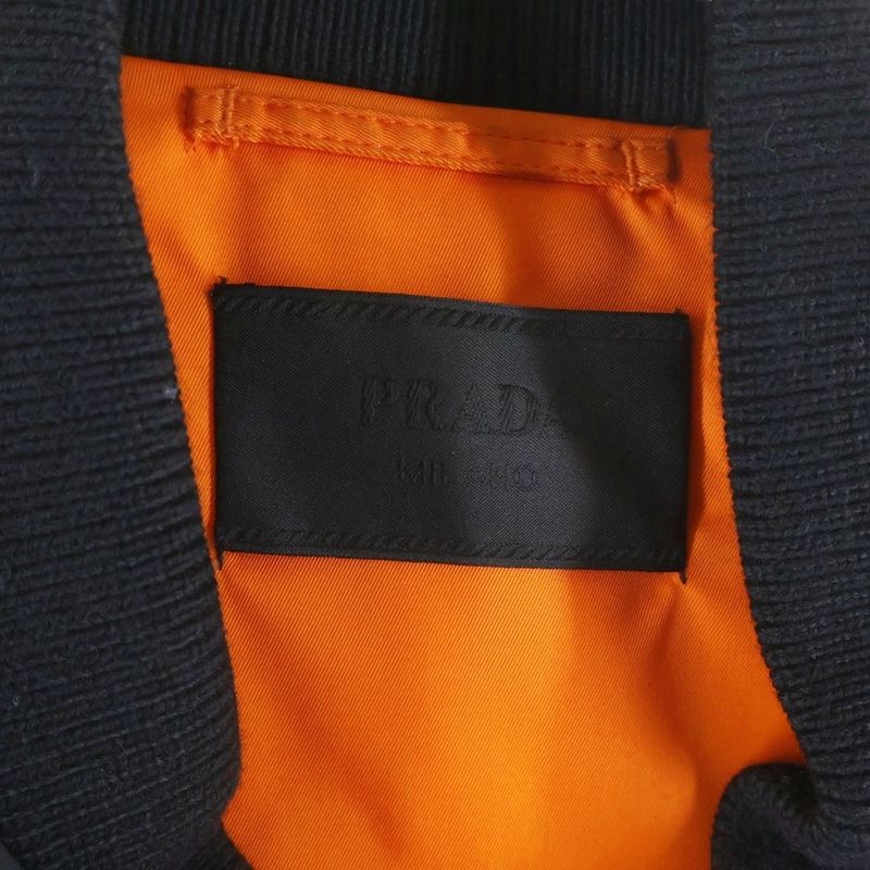 Prada Re-Nylon Bomber Jacket Black