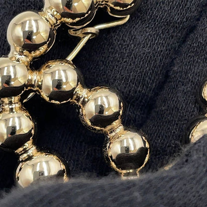 Chanel Hair Clip CC Logo Barrette Metal Champagne