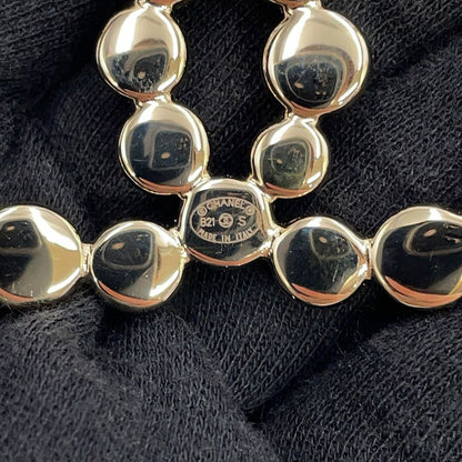 Chanel Hair Clip CC Logo Barrette Metal Champagne