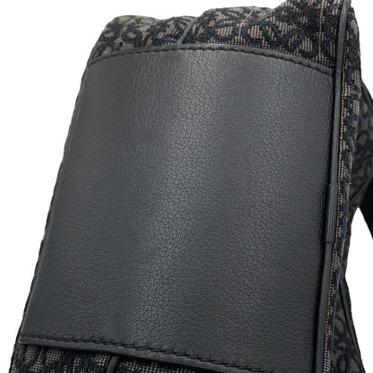 Loewe Shoulder Bag Repeat Anagram Mini Pochette Canvas Chaco Le Grey-black