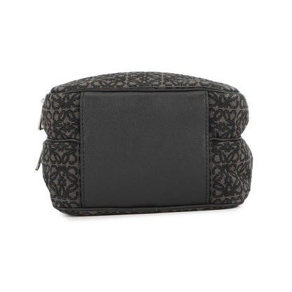 Loewe Shoulder Bag Repeat Anagram Mini Pochette Canvas Chaco Le Grey-black