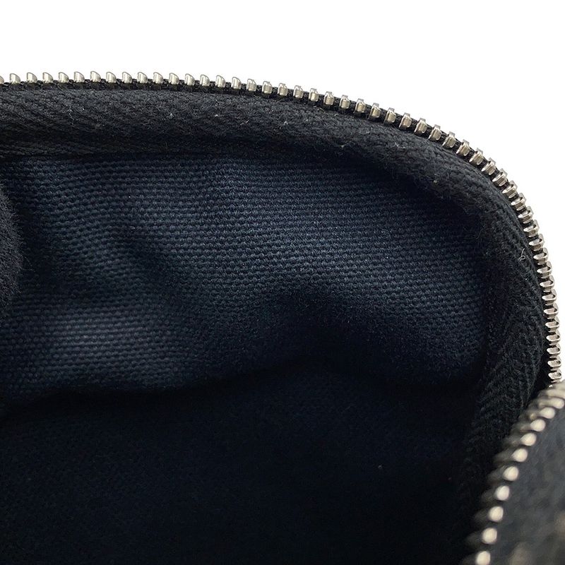 Loewe Shoulder Bag Repeat Anagram Mini Pochette Canvas Chaco Le Grey-black