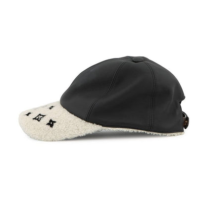 Louis Vuitton Cap Sharering Lamb Leather Mouton M Hat Noir Black