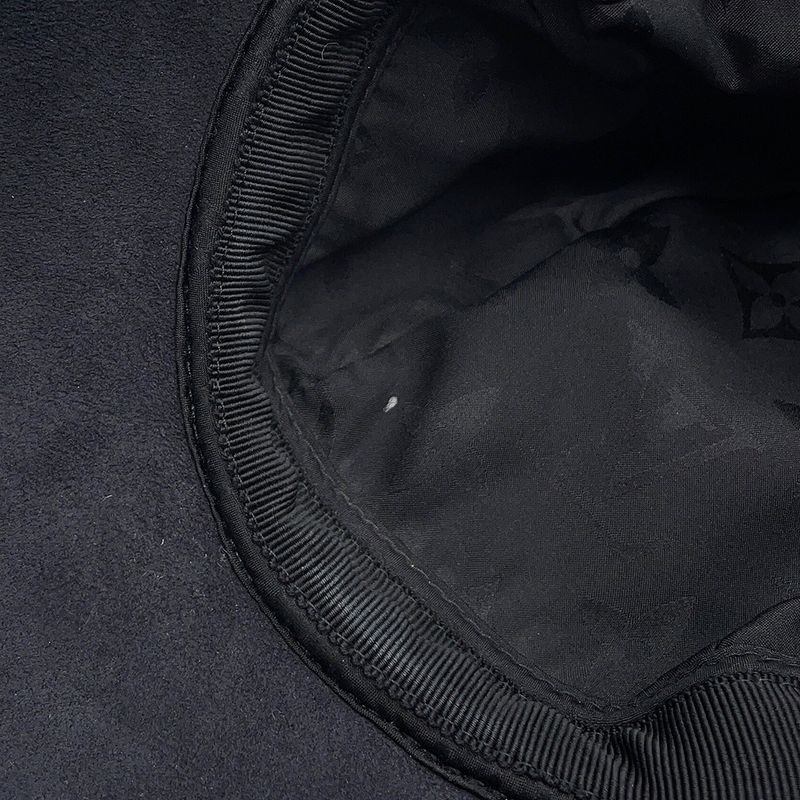 Louis Vuitton Cap Sharering Lamb Leather Mouton M Hat Noir Black
