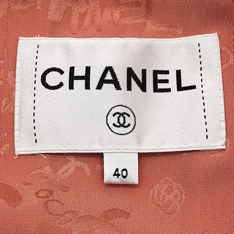 Chanel Jacket Tweed CC Logo 40