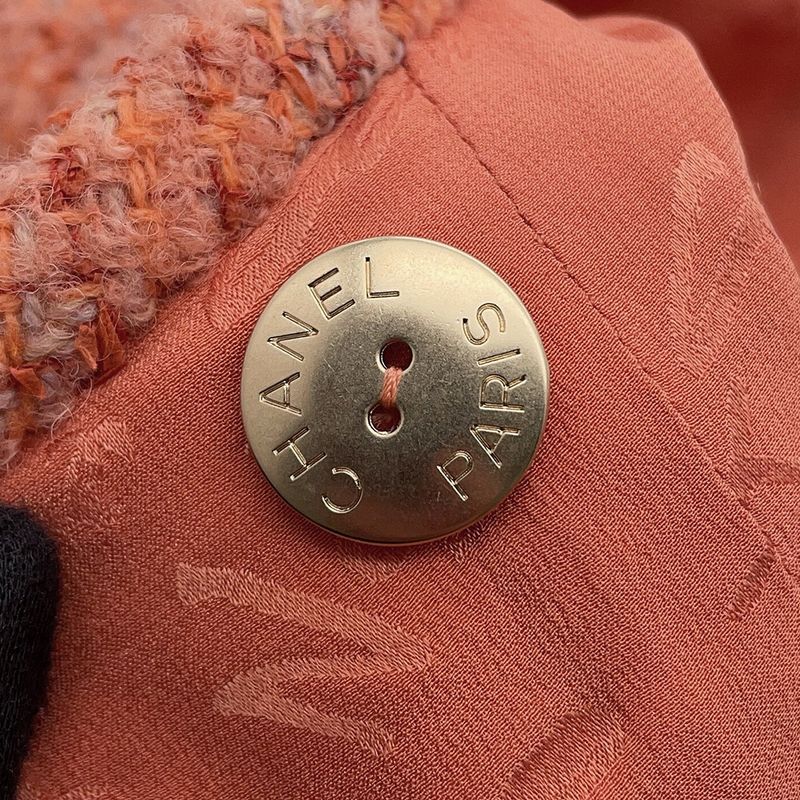 Chanel Jacket Tweed CC Logo 40
