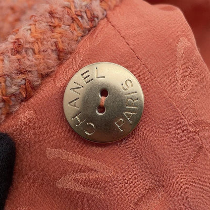 Chanel Jacket Tweed CC Logo 40