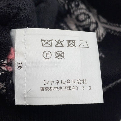 Chanel Knit CC Logo Sweater 36 Top Black Black Multicolor