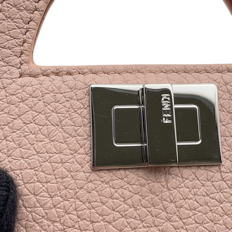 Fendi Card Case Peekaboo Selleria Calf Leather