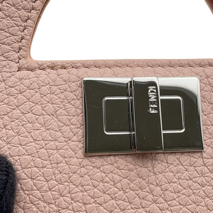 Fendi Card Case Peekaboo Selleria Calf Leather
