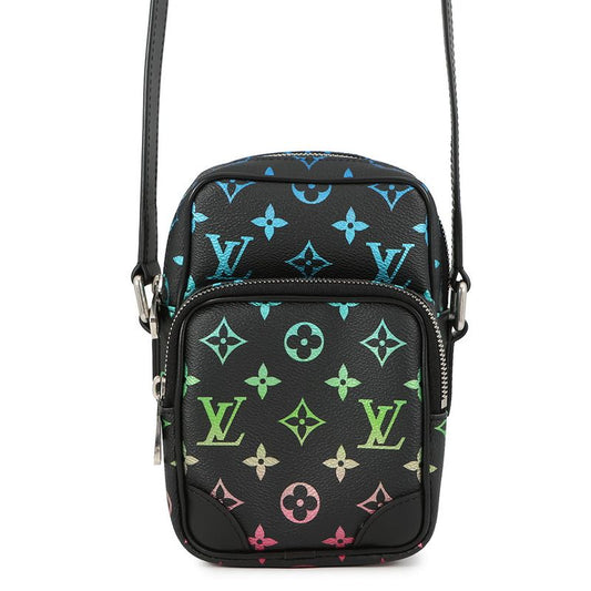 Louis Vuitton Shoulder Bag Monogram Iridescent Amazon NM Noir Black