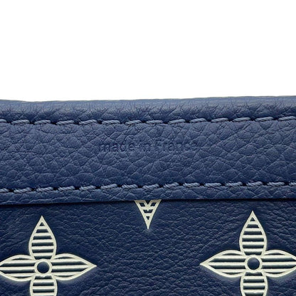 Louis Vuitton Shoulder Bag Monogram Shadow Gaston Wearable Wallet Navywhite