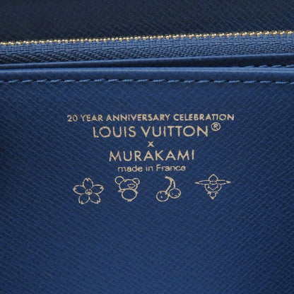 Louis Vuitton Wallet Monogram Cherry Denim LV TM Zippy
