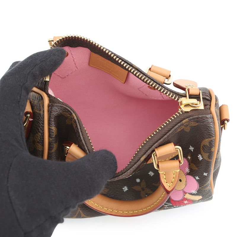 Louis Vuitton Handbag Monogram Vivienne Nano Speedy Bag 2-Way