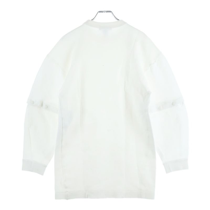 Louis Vuitton Circle Logo Print Sweat Dress Fed White