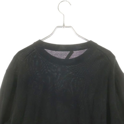 Balenciaga Emblem Logo Embroidery Wool Crew Neck Pullover Long Sleeve Knit