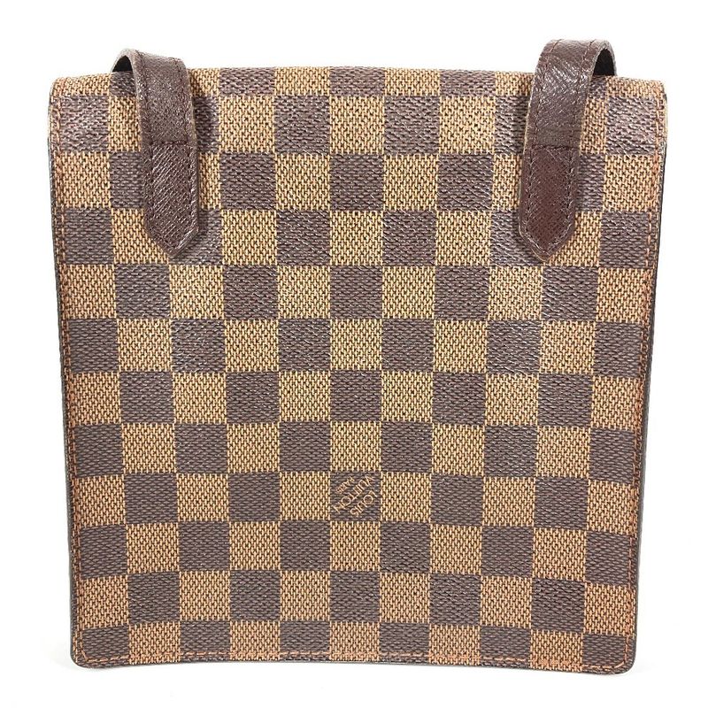 Louis Vuitton Shoulder Bag Pimlico Damier Canvas Ebene Brown