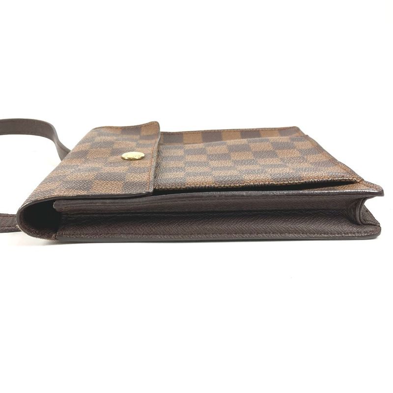 Louis Vuitton Shoulder Bag Pimlico Damier Canvas Ebene Brown