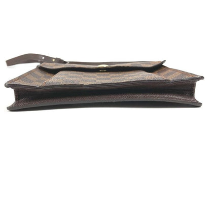 Louis Vuitton Shoulder Bag Pimlico Damier Canvas Ebene Brown