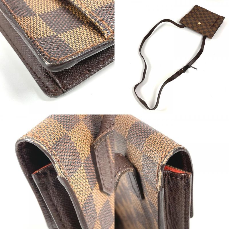 Louis Vuitton Shoulder Bag Pimlico Damier Canvas Ebene Brown