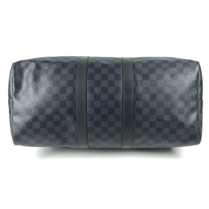 Louis Vuitton Boston Bag Keepall Bandouliere 45 Damier Ecobalt Canvas