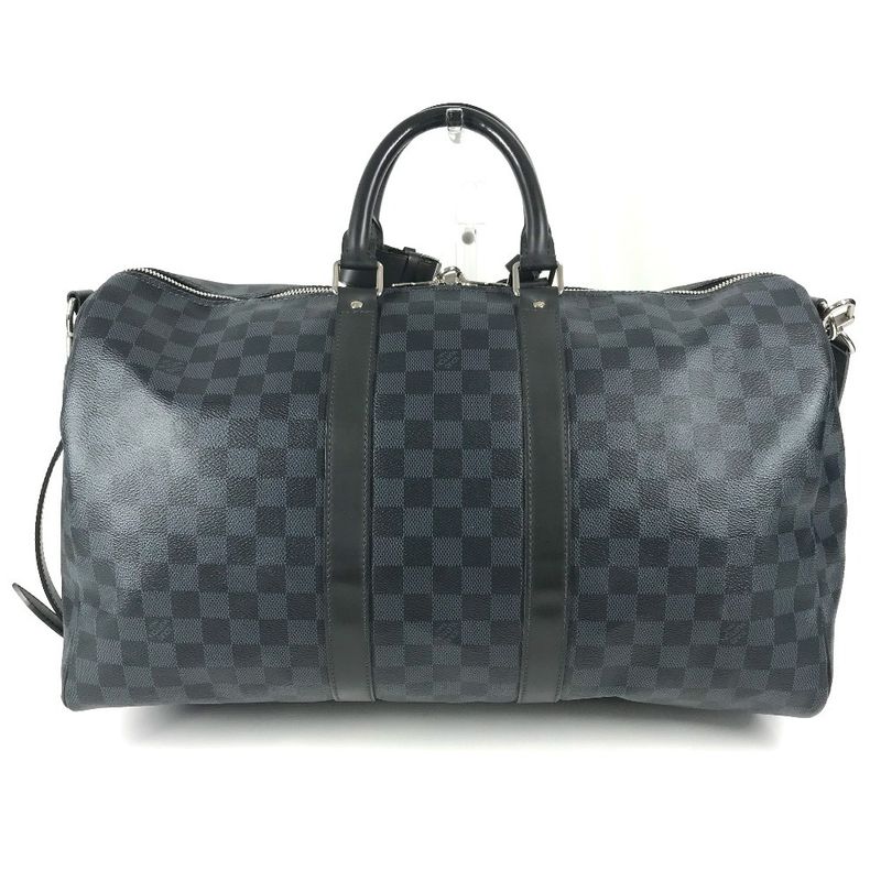 Louis Vuitton Boston Bag Keepall Bandouliere 45 Damier Ecobalt Canvas