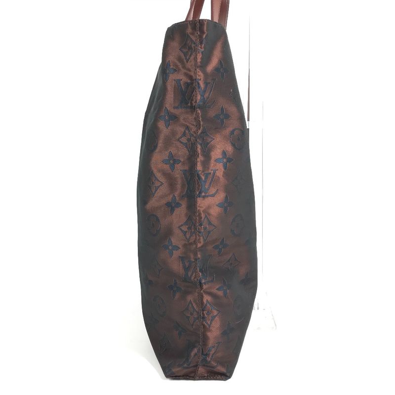 Louis Vuitton Shoulder Bag Cabas Escapade Leather Nylon Brown