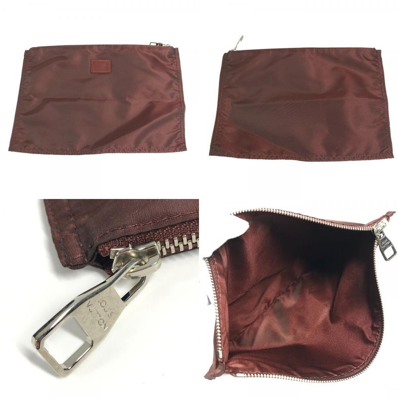 Louis Vuitton Shoulder Bag Cabas Escapade Leather Nylon Brown
