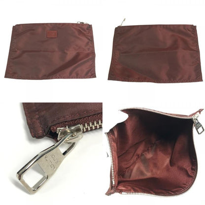 Louis Vuitton Shoulder Bag Cabas Escapade Leather Nylon Brown
