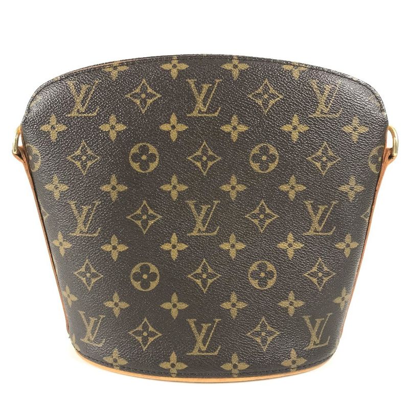 Louis Vuitton Shoulder Bag Drouot Monogram Canvas Brown