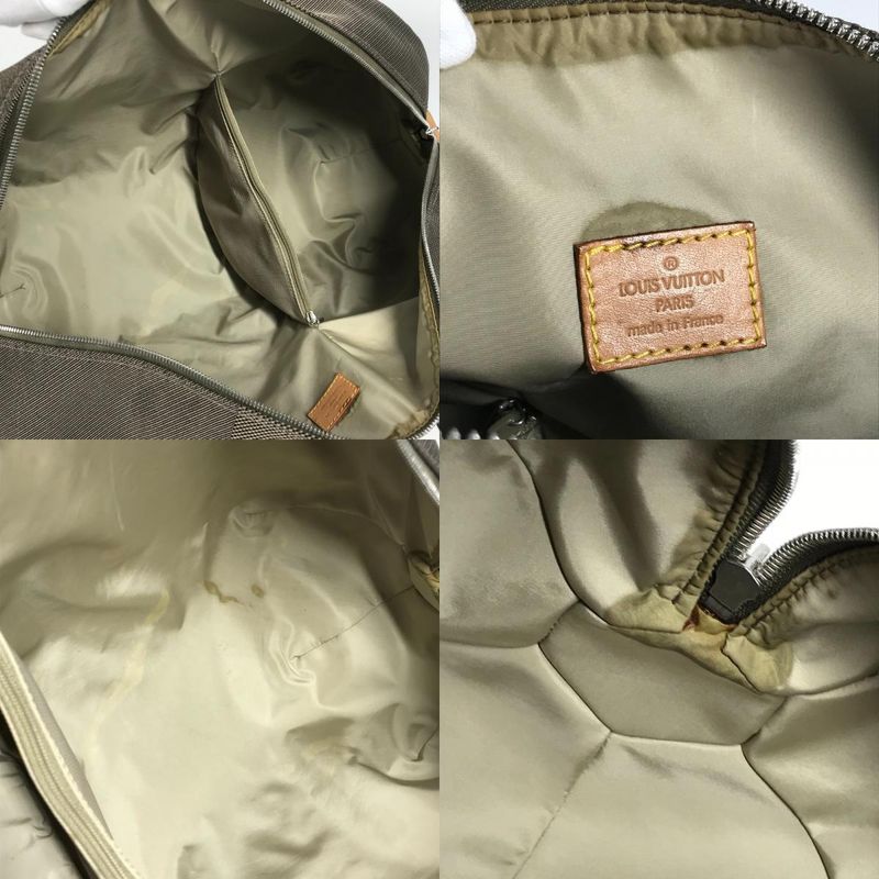 Louis Vuitton Boston Bag Akatan Damier Geant Canvas Khaki