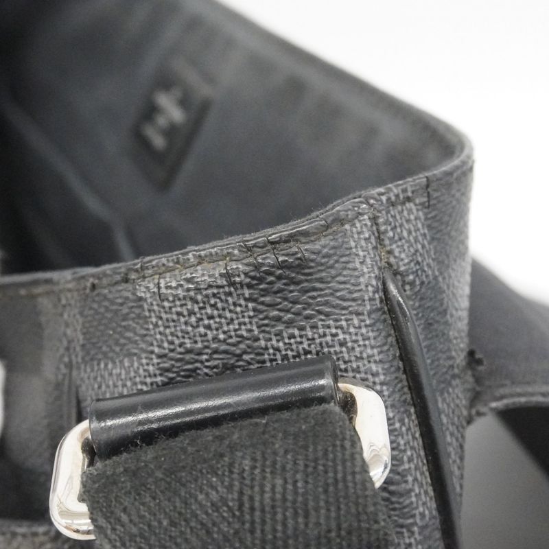 Louis Vuitton Shoulder Bag Damier Graphite District MM Black