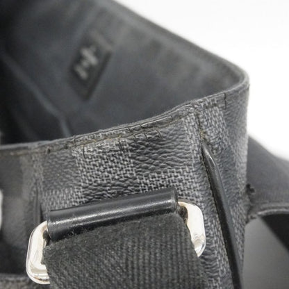 Louis Vuitton Shoulder Bag Damier Graphite District MM Black