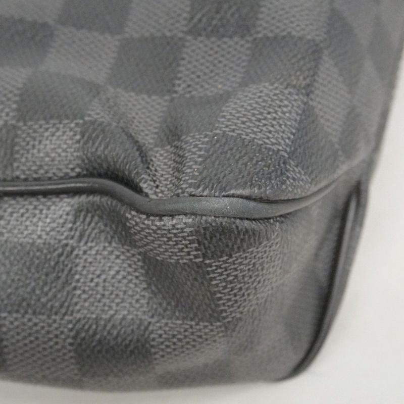 Louis Vuitton Shoulder Bag Damier Graphite District MM Black