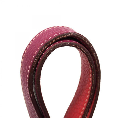 Hermes Tote Double Sens Taurillon Clemence Ruby Bougainvillea