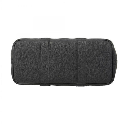 Hermes Tote Garden Party TPM Toile Military Beige Black Silver W