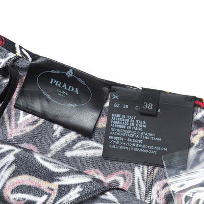 Prada Organzino Heart Skirt 38 Silk Jersey
