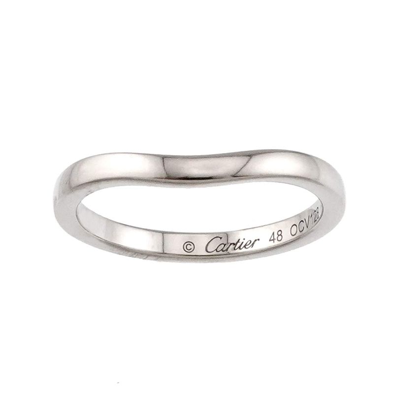 Cartier Ballerina Cab 48 Ring Width Pt Platinum